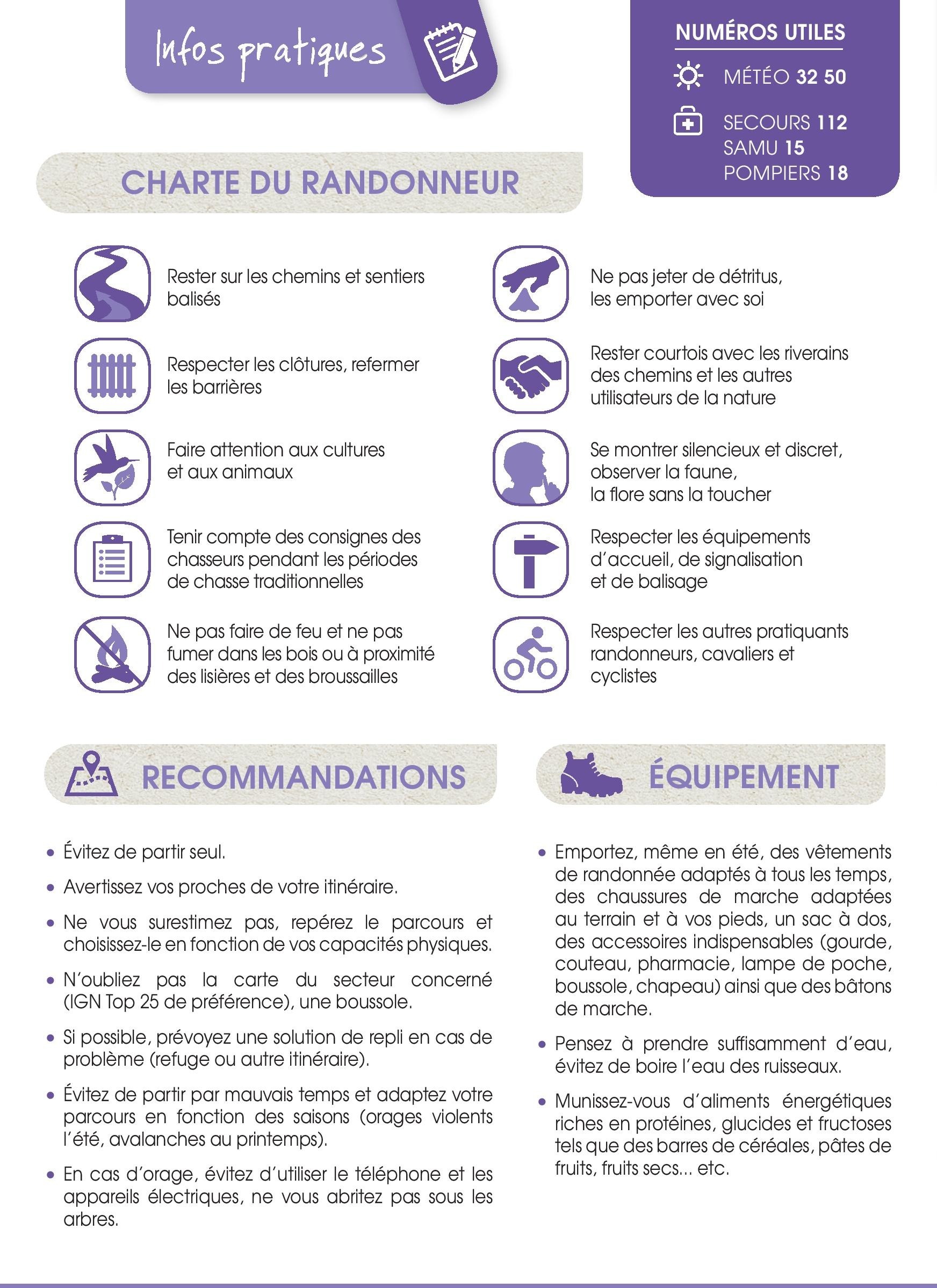 La charte du randonneur