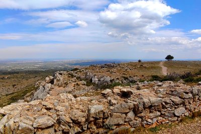 Vue sur la plaine du Roussillon, depuis le Roc de Majorca