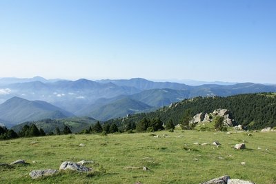 Coll de l'Estanyol, vue sur le Puig de Coma Negra