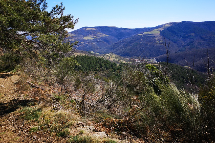 Descente vers Prats-de-Mollo, vue sur le Fort