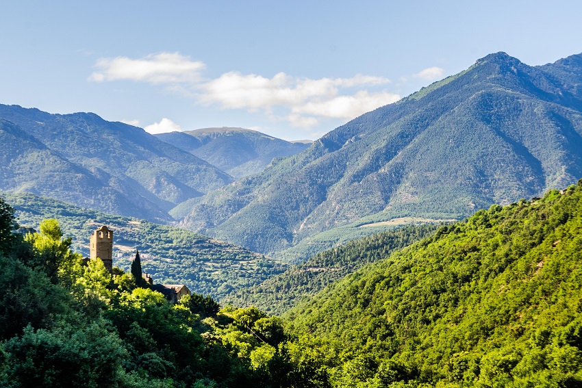 Vue sur les hauteurs d'Evol