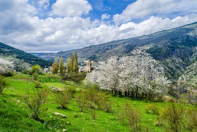 Vue sur Prats Balaguer et le haut-Conflent