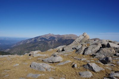 Le Canigó depuis les Esquerdes de Rotjà